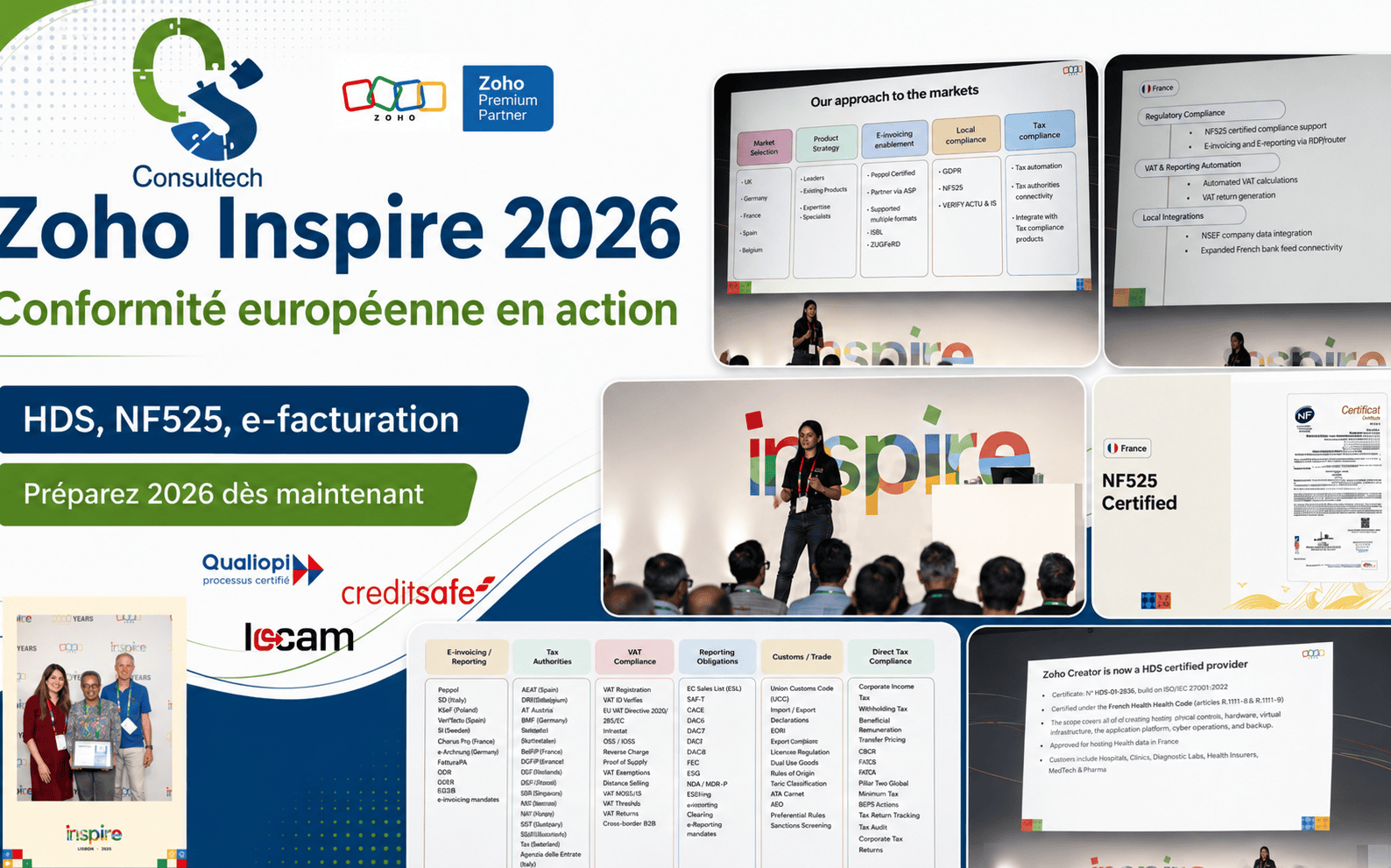 Zoho Inspire 2026 : OS CONSULTECH accompagne les entreprises françaises vers une conformité durable